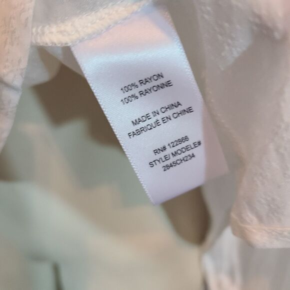 Status by Chenault Ivory Peasant Top Size M - Picture 5 of 5